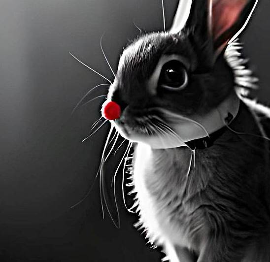 Christmas Critters Bunny II by Nina Haman Art Photography