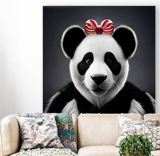 Christmas Critters Panda III by Nina Haman Art Photography