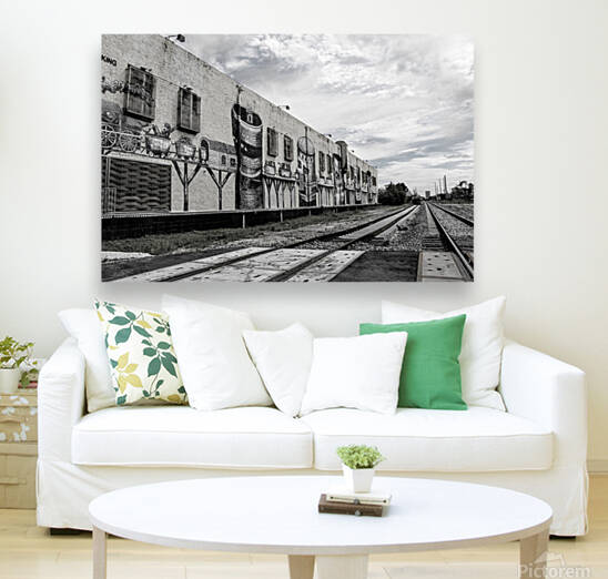 B&W Miami Graffiti Tracks by Nina Haman Art Photography
