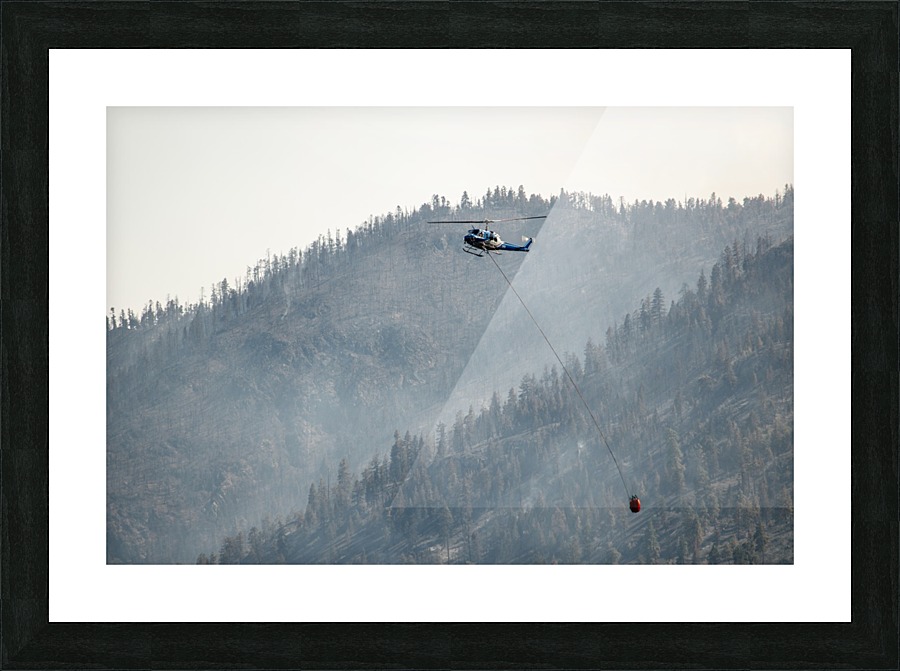 Wildfire helicopter 2 Picture Frame print