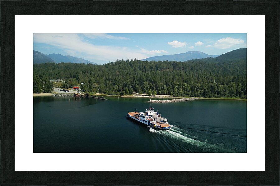 HMV Balfour on Kootenay Lake Picture Frame print