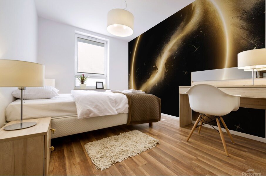 Golden Genesis Mural print