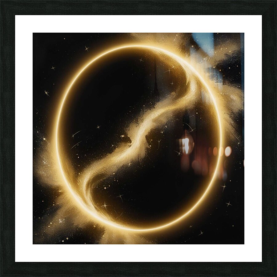 Golden Genesis Picture Frame print