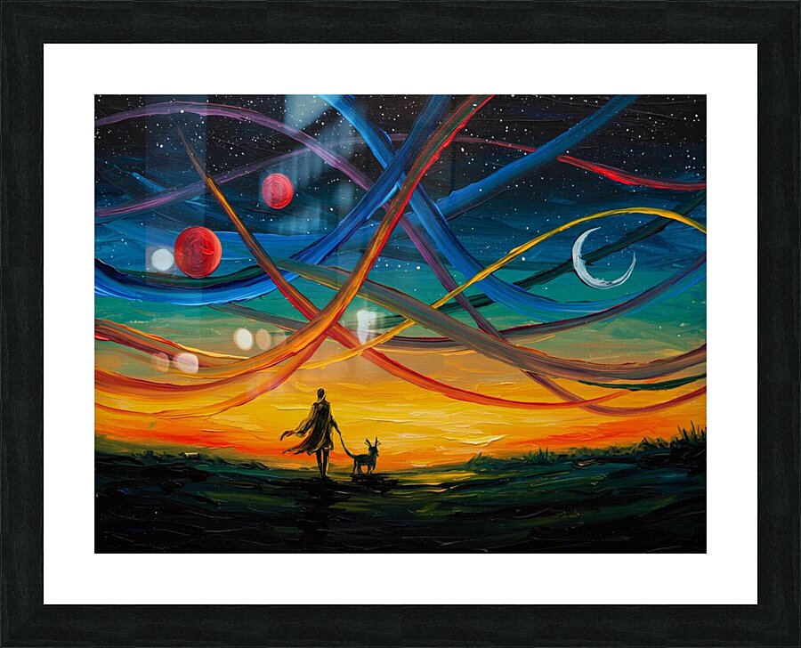 The Celestial Flow Picture Frame print