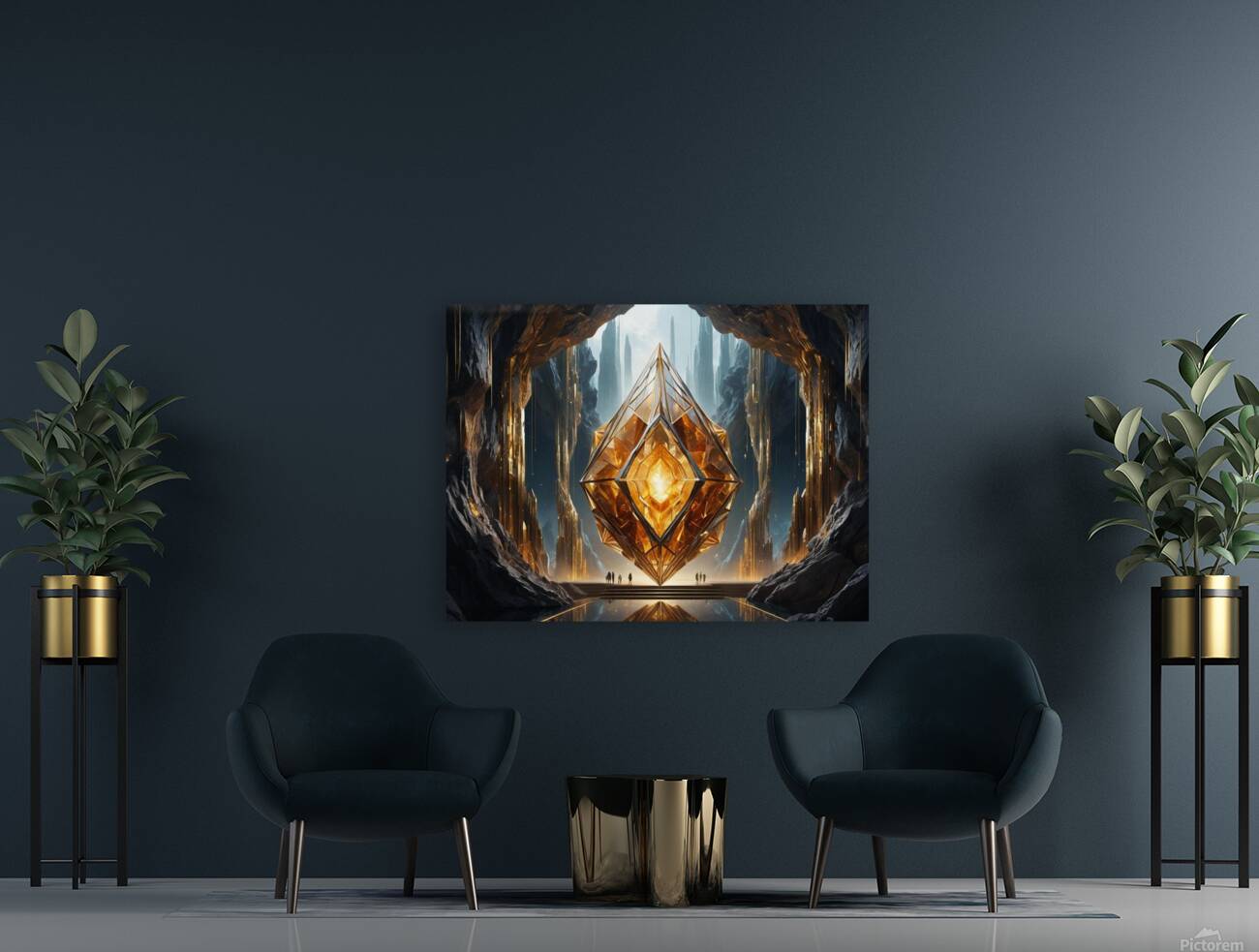 A Celestial Crystal Symphony Reproduction