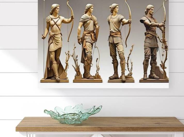 The Archer Sagittarius Antique Vector by ahmed farhat