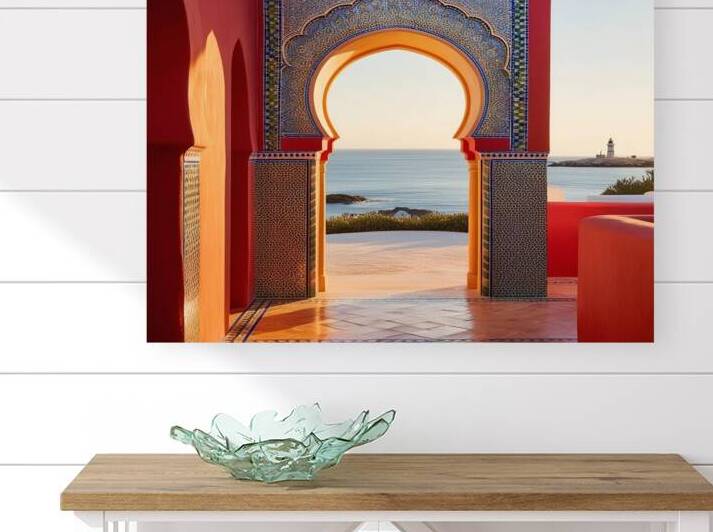 Moroccan Artistry Overlooking the Sea by ahmed farhat