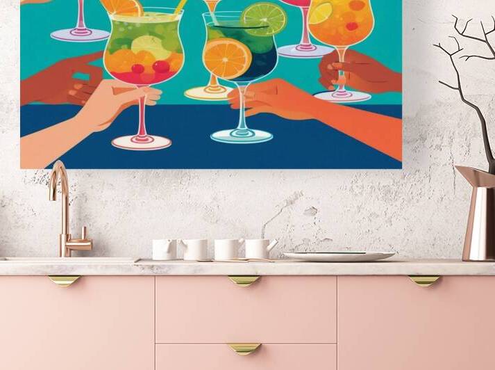 Cheers to Friendship: A Vibrant Celebration of Colors and Cocktails by ahmed farhat