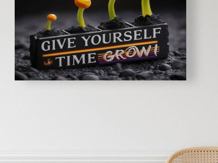Give Yourself Time to Bloom: A Journey of Growth in Art by ahmed farhat