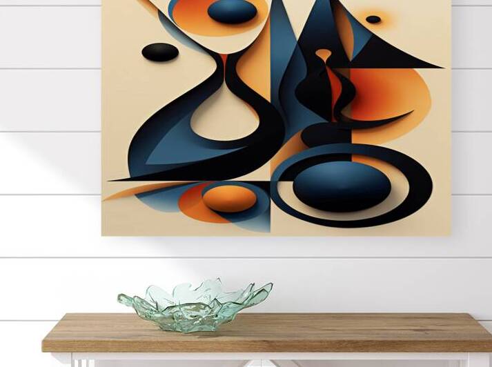 Symphony of Abstract Curves: A Modern Art Statement by ahmed farhat