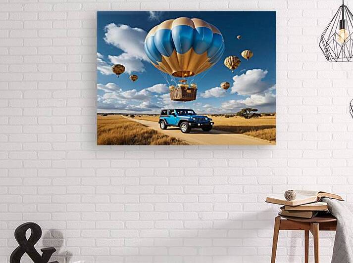 Dreams Enclosed: Health Wealth and Happiness in a Sky-Blue Balloon by ahmed farhat