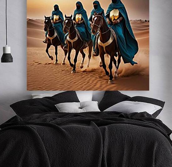 Moroccan horseman Andalusian stallion by ahmed farhat
