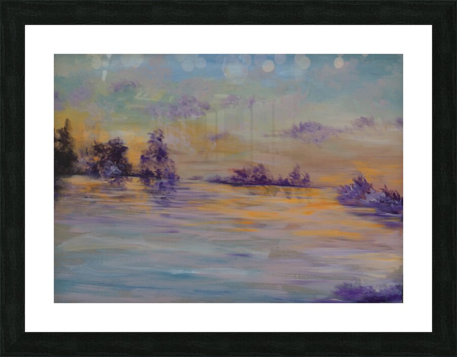 ORANGE SUNSET Picture Frame print