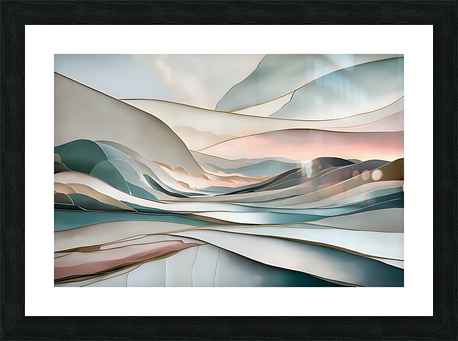 Serene abstract landscape Print Picture Frame print