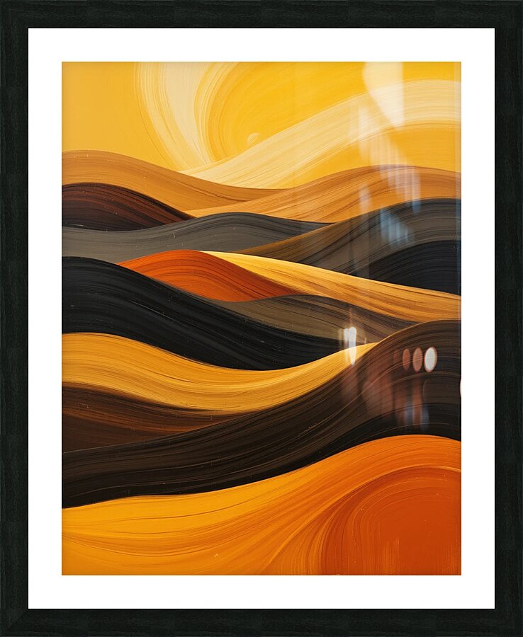 Abstract Desert Rolling Hills  Picture Frame print