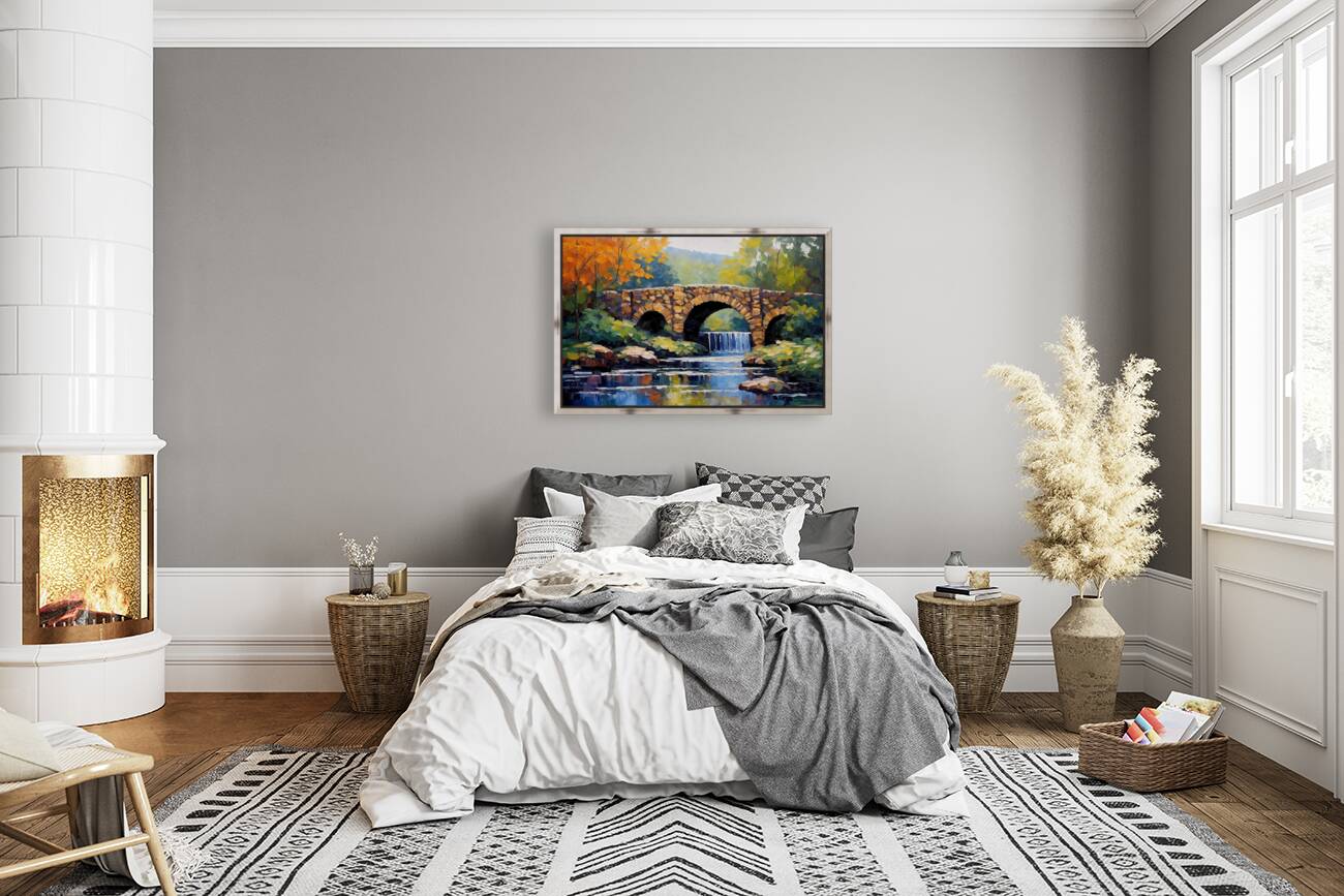 Impressionist Stone Bridge Print Reproduction