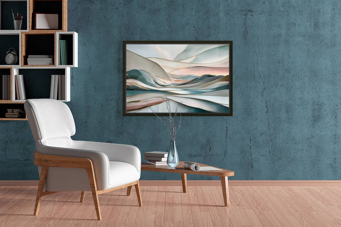 Serene abstract landscape Print Reproduction