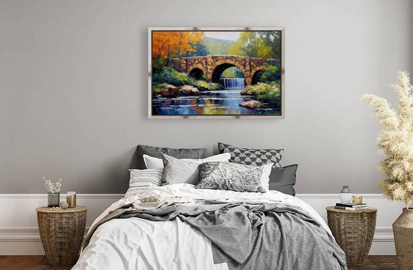 Impressionist Stone Bridge Print by Ruggeri