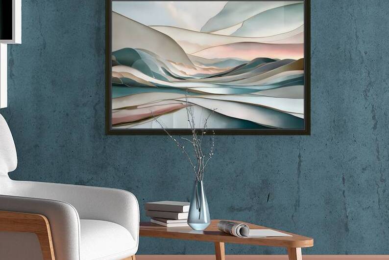 Serene abstract landscape Print Reproduction