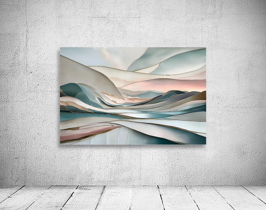 Serene abstract landscape Print Wall Preview