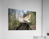 Bridge Through Steam Acrylic Print
