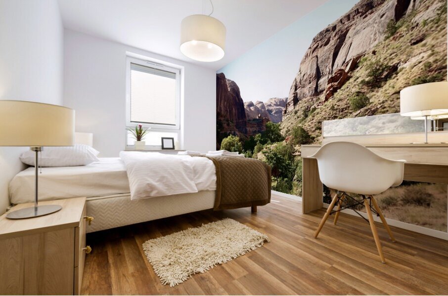 In The Valley Mural print