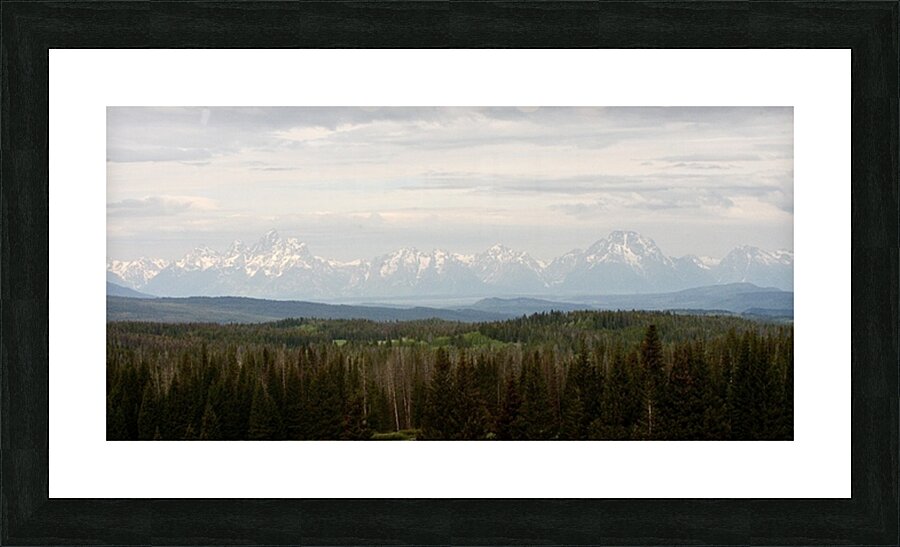 Tetons Landscape Picture Frame print