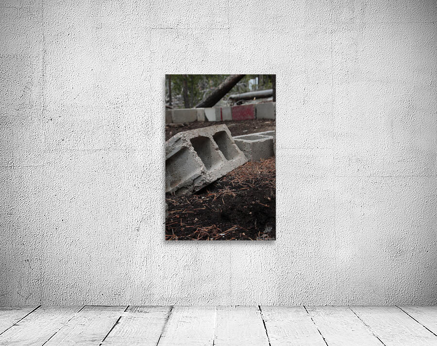 Cement Block Mountain Wall Preview