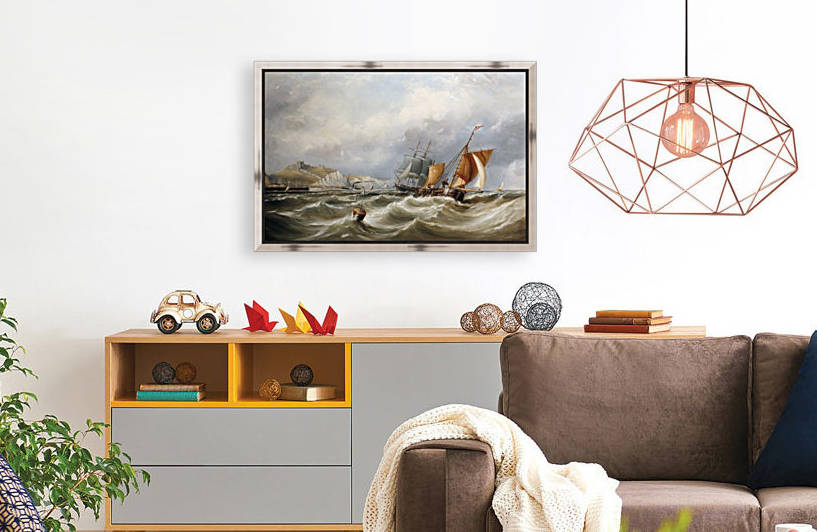 Shipping off a coast by Ebenezer Colls