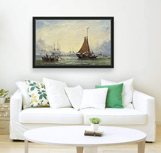 Shipping off the Coast of Kent by Ebenezer Colls