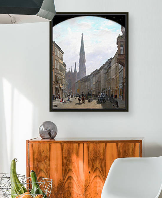 Berlin Bruederstrasse by Eduard Gaertner