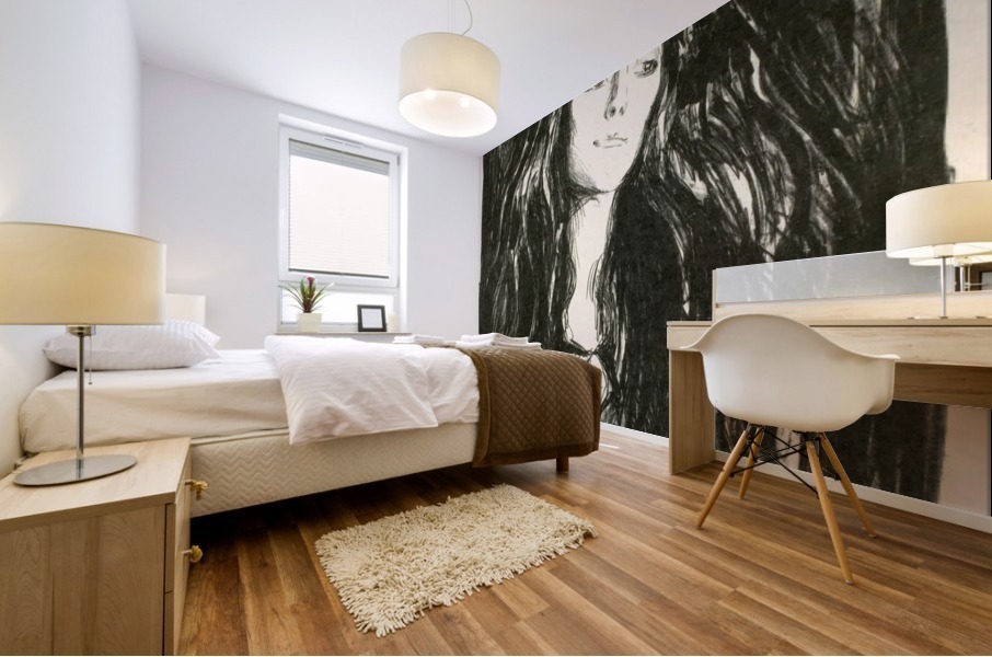 The Brooch Mural print