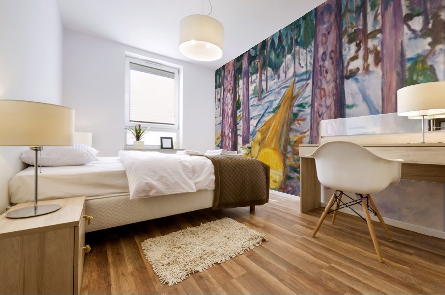 The Yellow Log Mural print