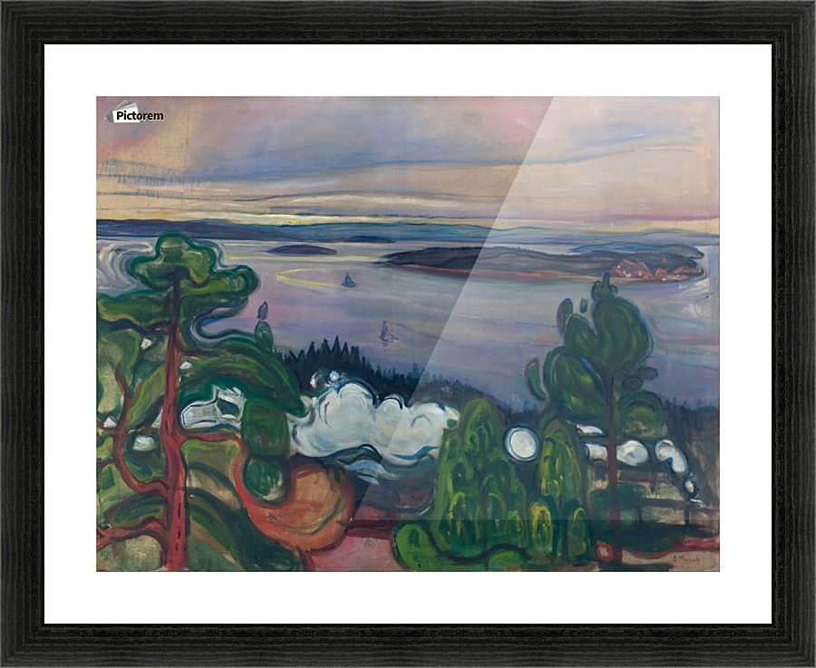 Train Smoke Picture Frame print