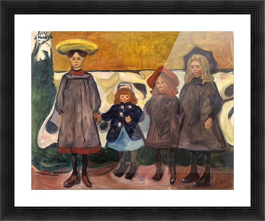 Four Girls Picture Frame print