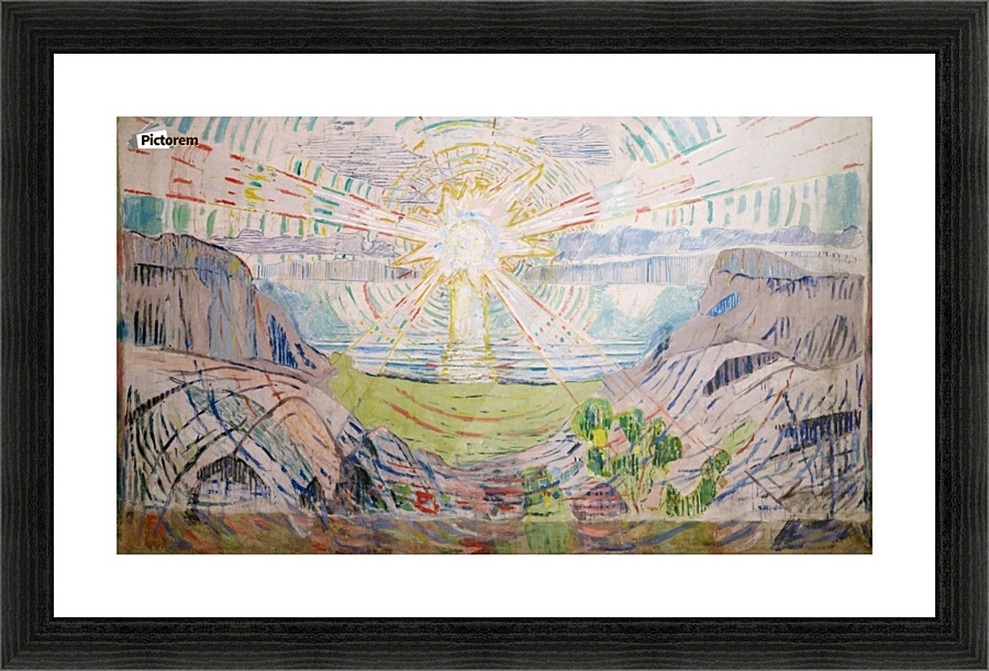 The Sun Picture Frame print