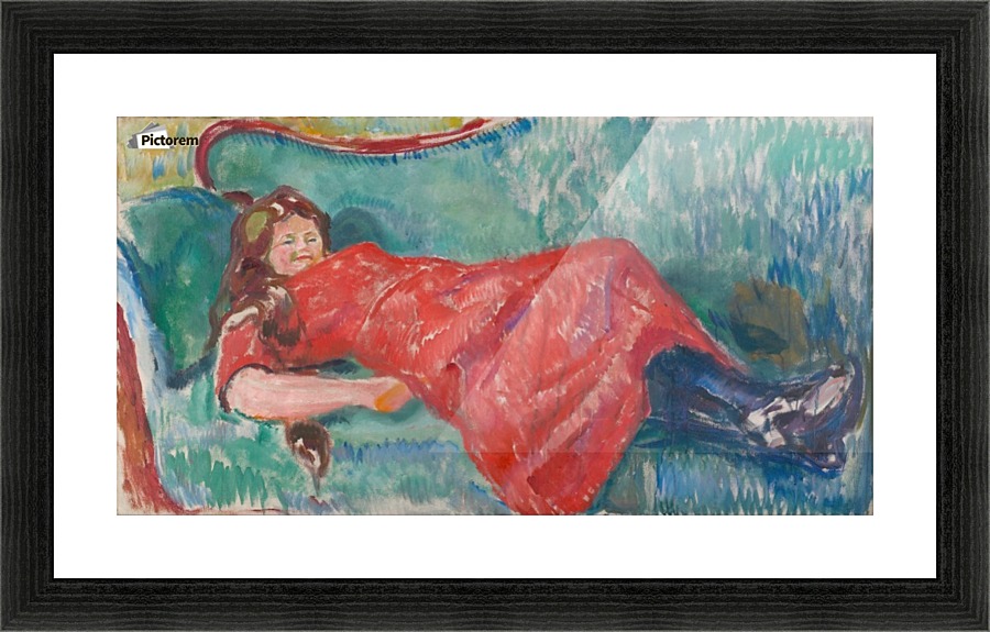 On the Sofa Picture Frame print