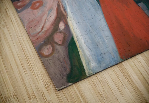 Red and White Edvard Munch puzzle