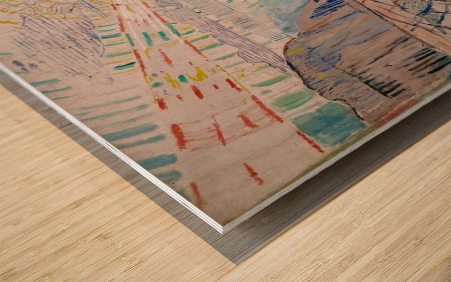 The Sun Wood print