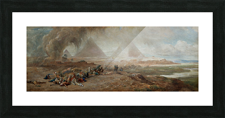 A battle site Picture Frame print