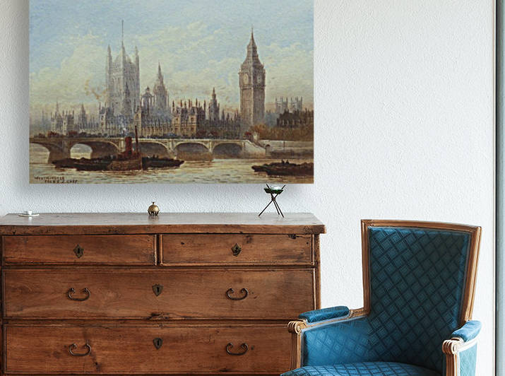 The Thames at Battersea by Edward Angelo Goodall
