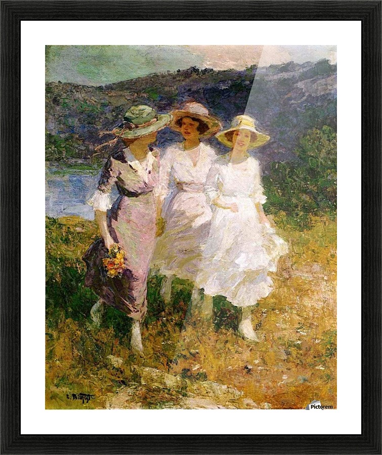 Walking in the Hills Picture Frame print