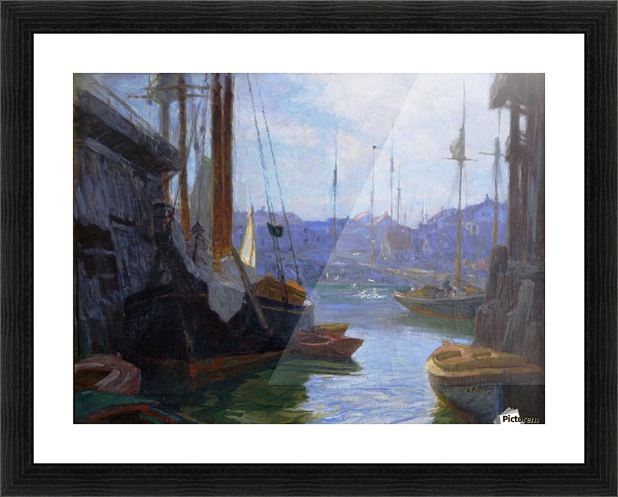 Gloucester Harbor Picture Frame print