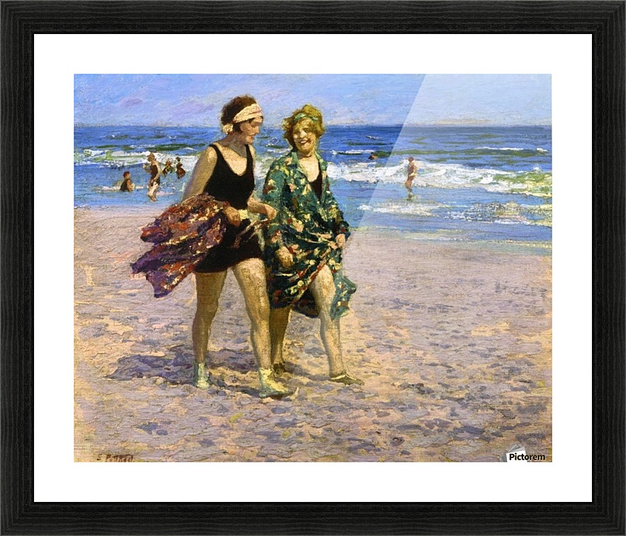 Blonde and Brunette Picture Frame print