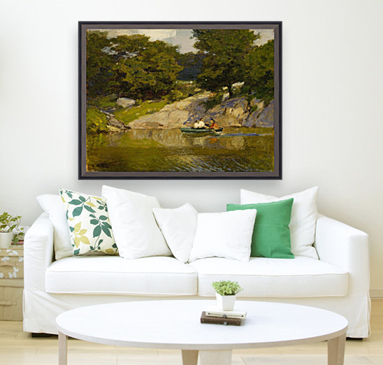 Boating in Central Park Reproduction
