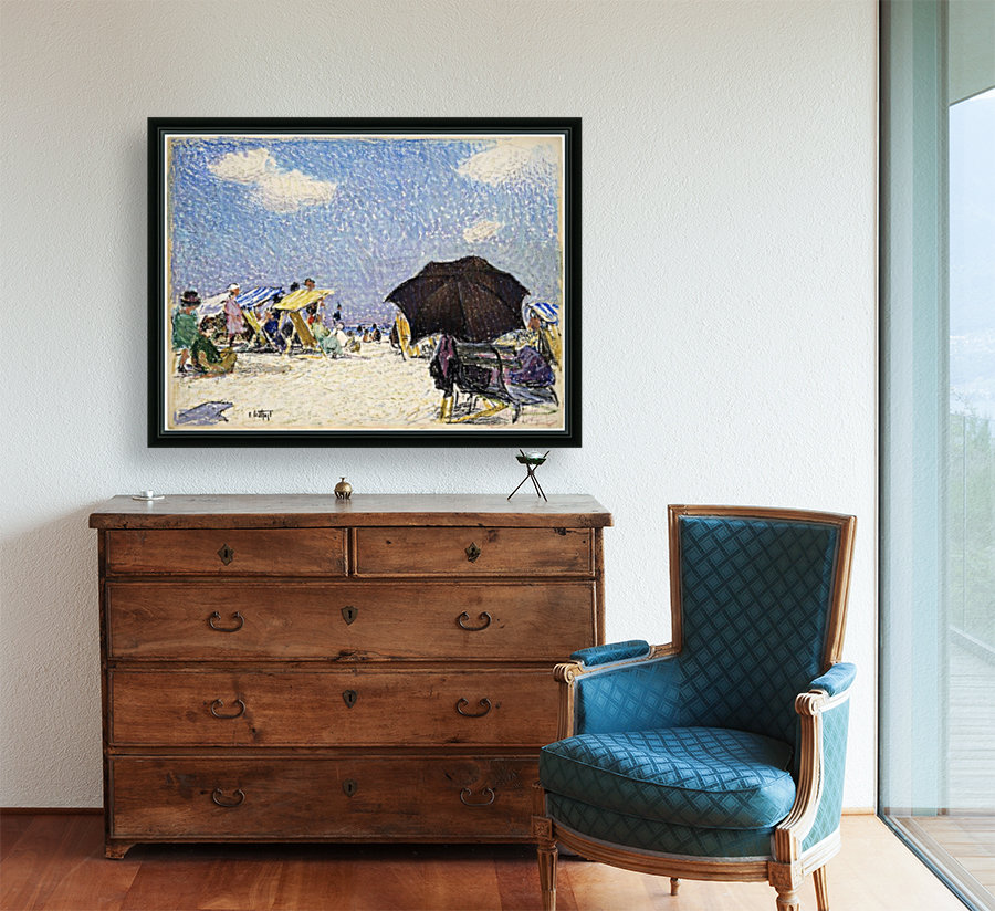 Scene by the beach Reproduction