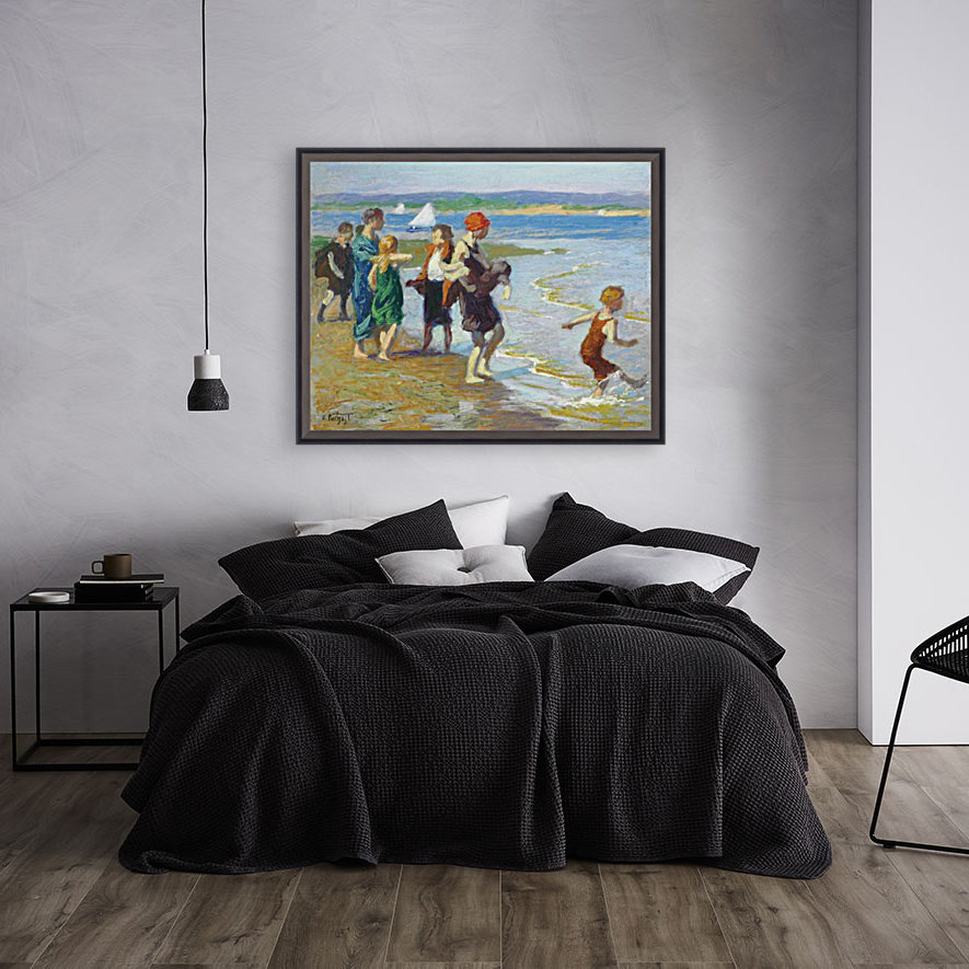 The bathing beach Reproduction