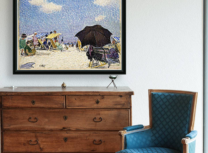 Scene by the beach by Edward Henry Potthast