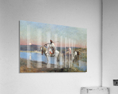 Fording a stream Acrylic Print