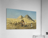 Caravan and pyramids Acrylic Print